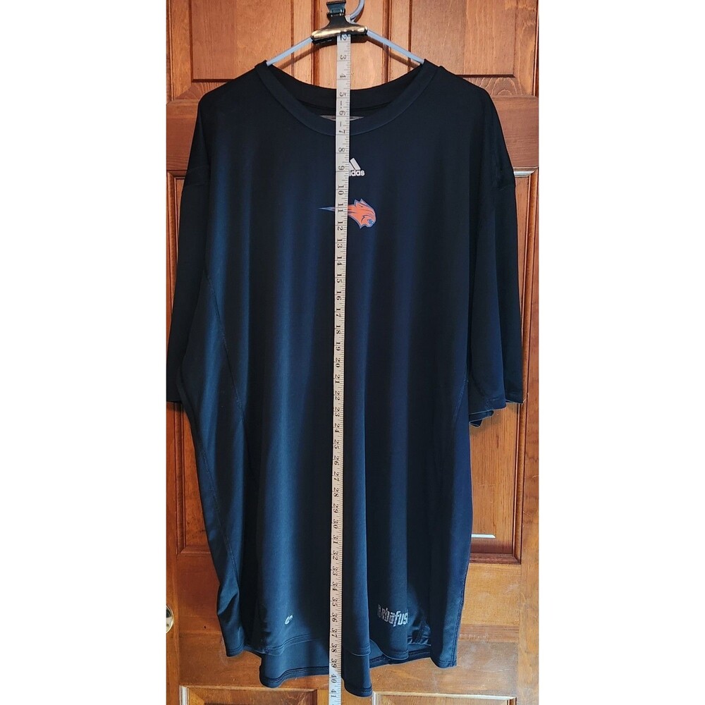 VINTAGE NBA Fusion CHARLOTTE BOBCATS Climalite SHIRT SLEEVE Shirt 3XL BLACK